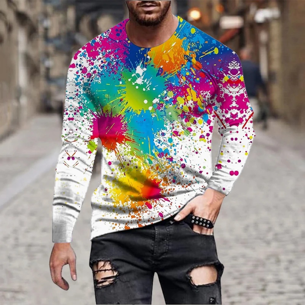 Men'S Fashion Trends 2025 - Męska koszulka z długim rękawem z