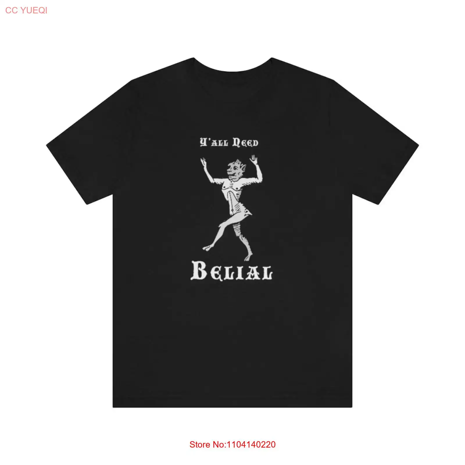 Men'S Fashion Everyday - Koszulka Yall Need Belial BW, vintage,