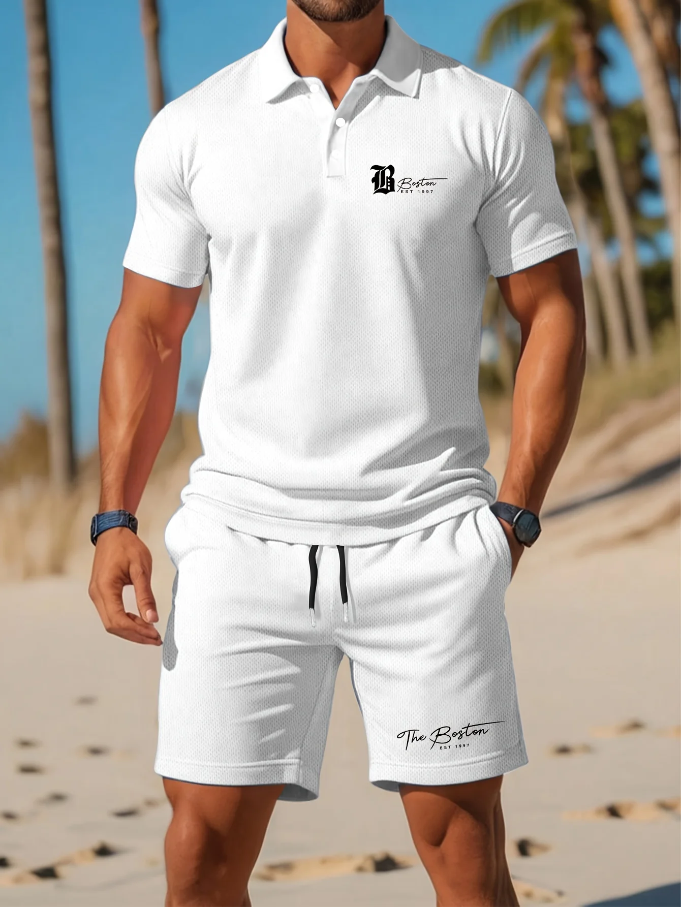 Men'S Fashion Looks - Letni zestaw męskich koszulek polo, casualowy,