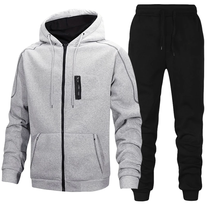 Men'S Fashion Looks - Męski dres sportowy, bluza z kapturem,
