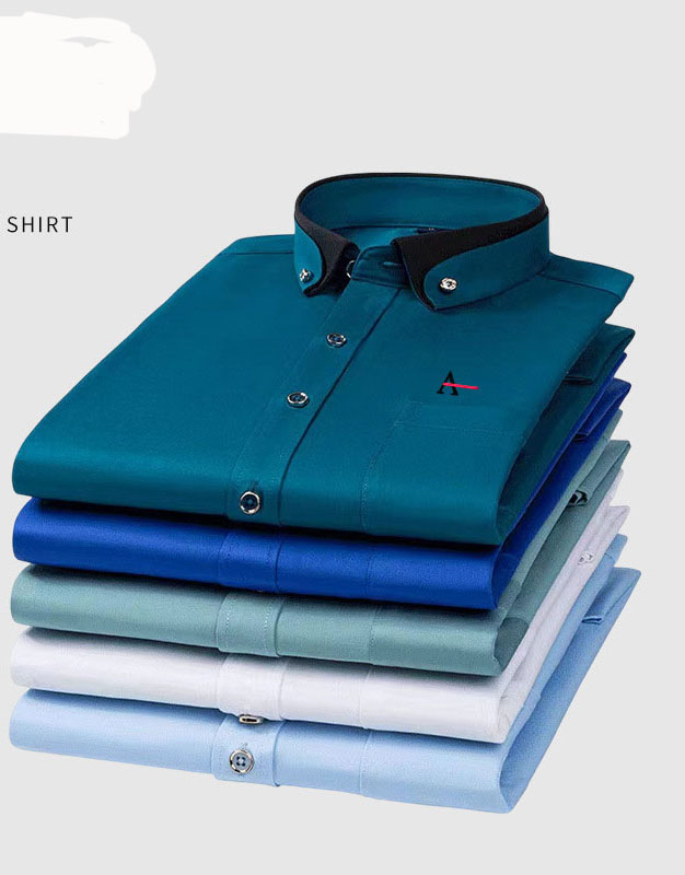 Dress Shirt Non-Iron - 2026 Męska koszula biznesowa z długim