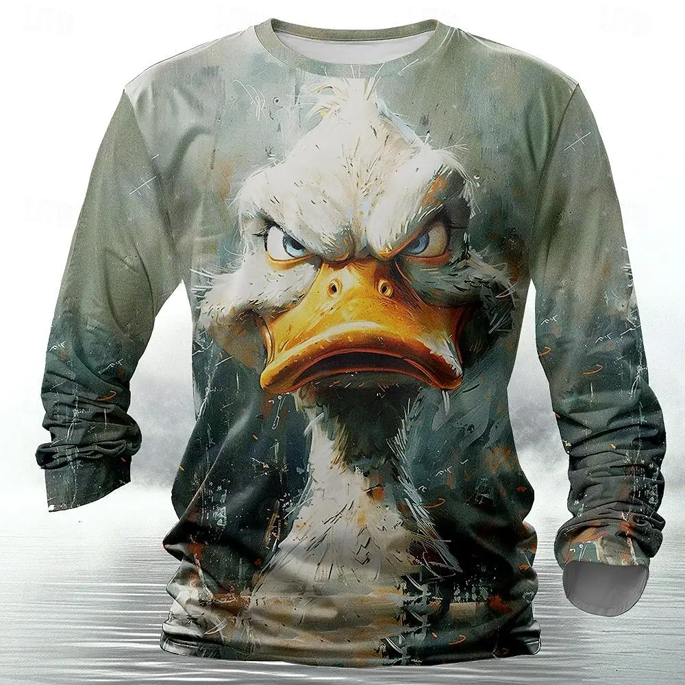Mens Fashion Trend - Zabawna koszulka męska z nadrukiem 3D