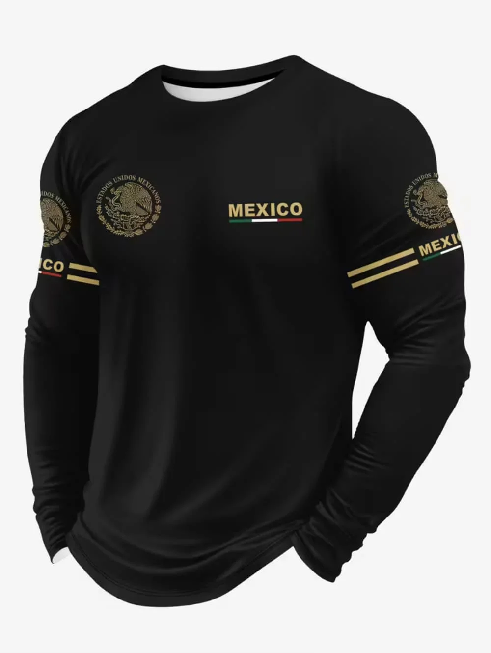 Men'S Tops Fashion - Męska koszulka z nadrukiem meksykańskiego orła,