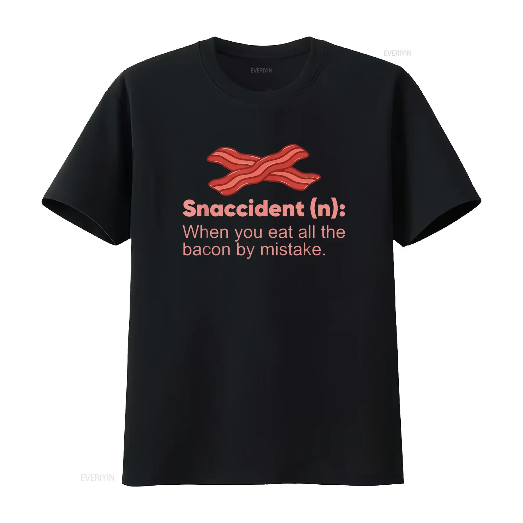 Men'S Fashion Everyday - Śmieszna koszulka z nadrukiem snaccident bacon