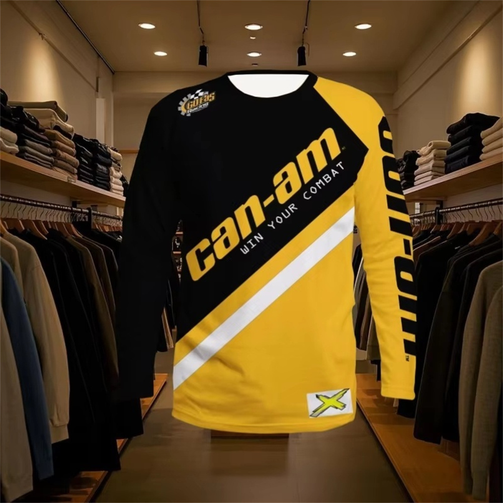 Men'S Tops Fashion - Koszulka z długim rękawem i okrągłym