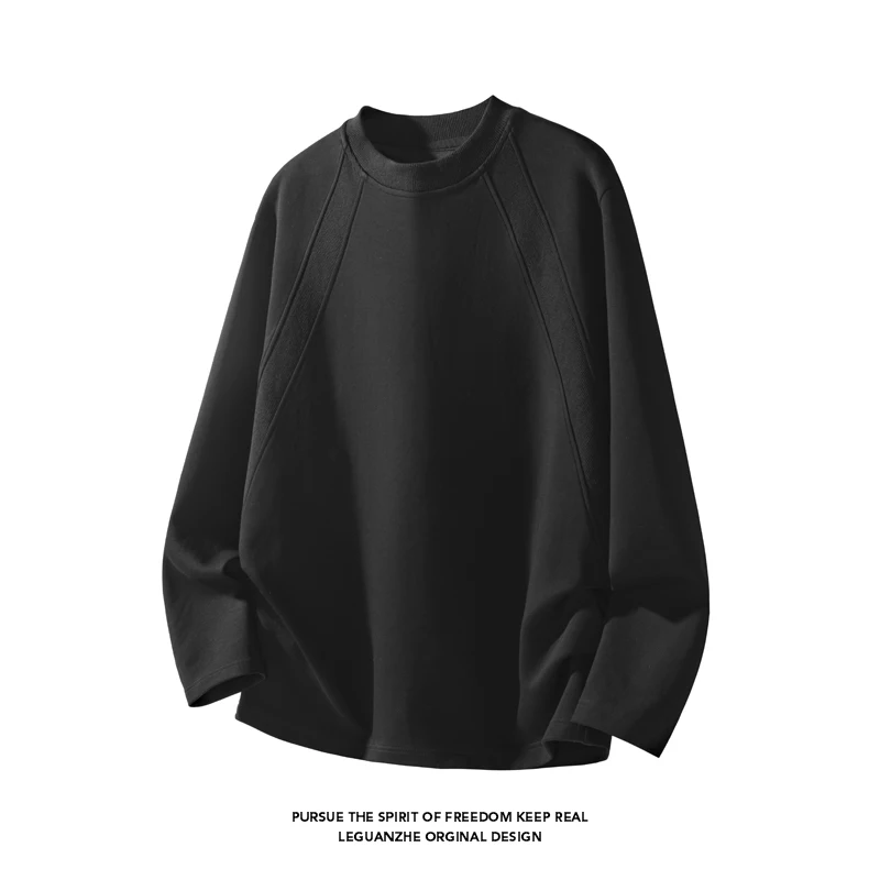 Men'S Tops Fashion - Męska koszulka z długim rękawem, dekoltem
