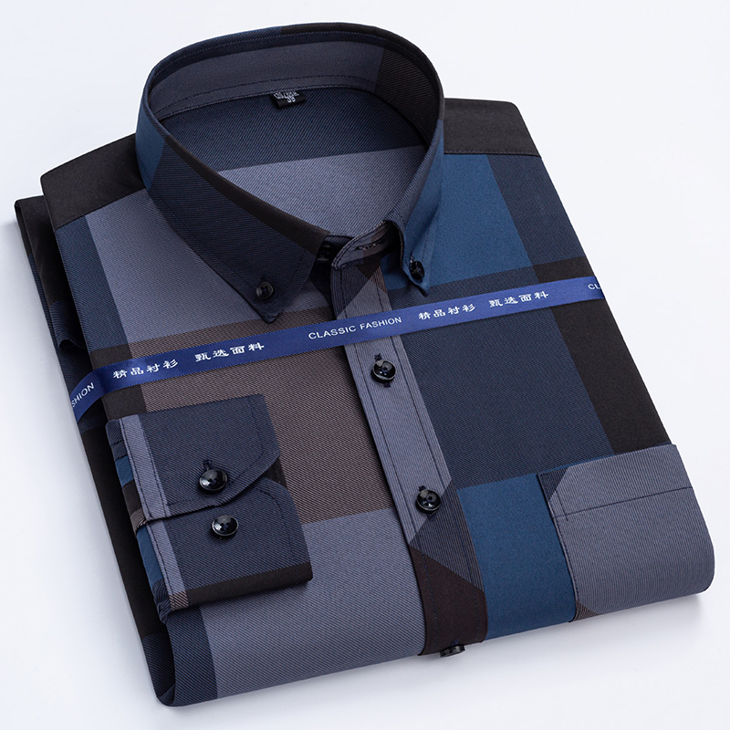 Dress Shirt Non-Iron - Męskie koszule wizytowe Wiosna Jesień Najnowsza