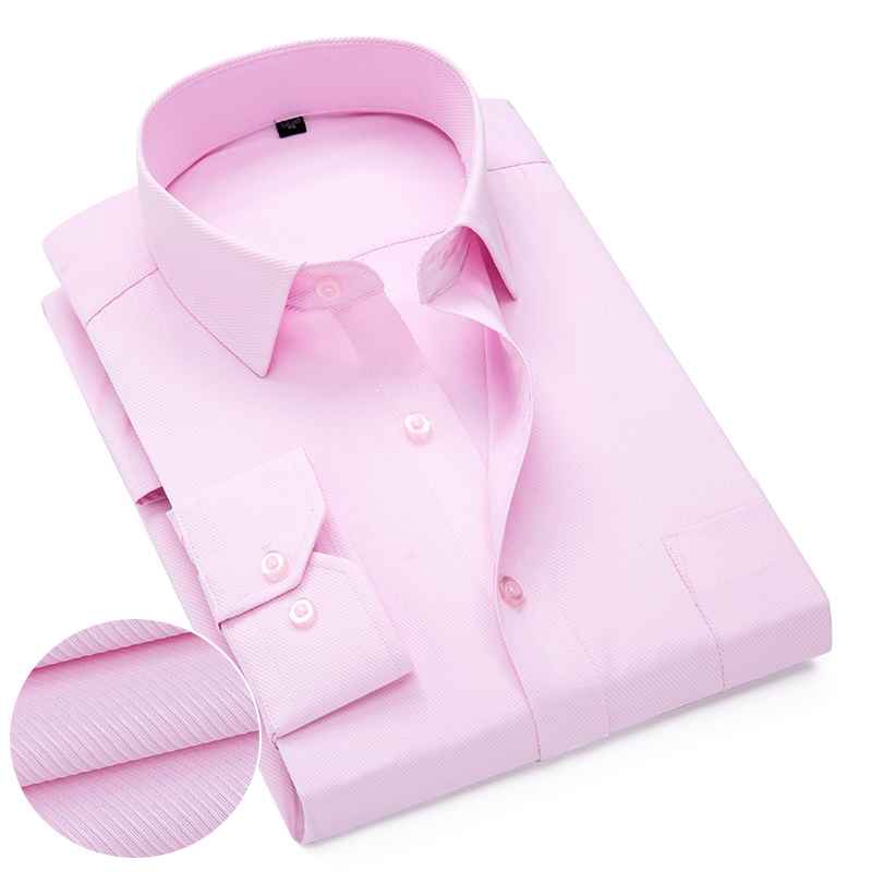 Różowo-biało-niebieska koszula – Dress Shirt Non-Iron recenzja i cena