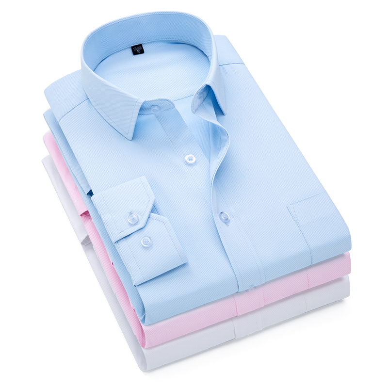 Różowo-biało-niebieska koszula – Dress Shirt Non-Iron recenzja i cena