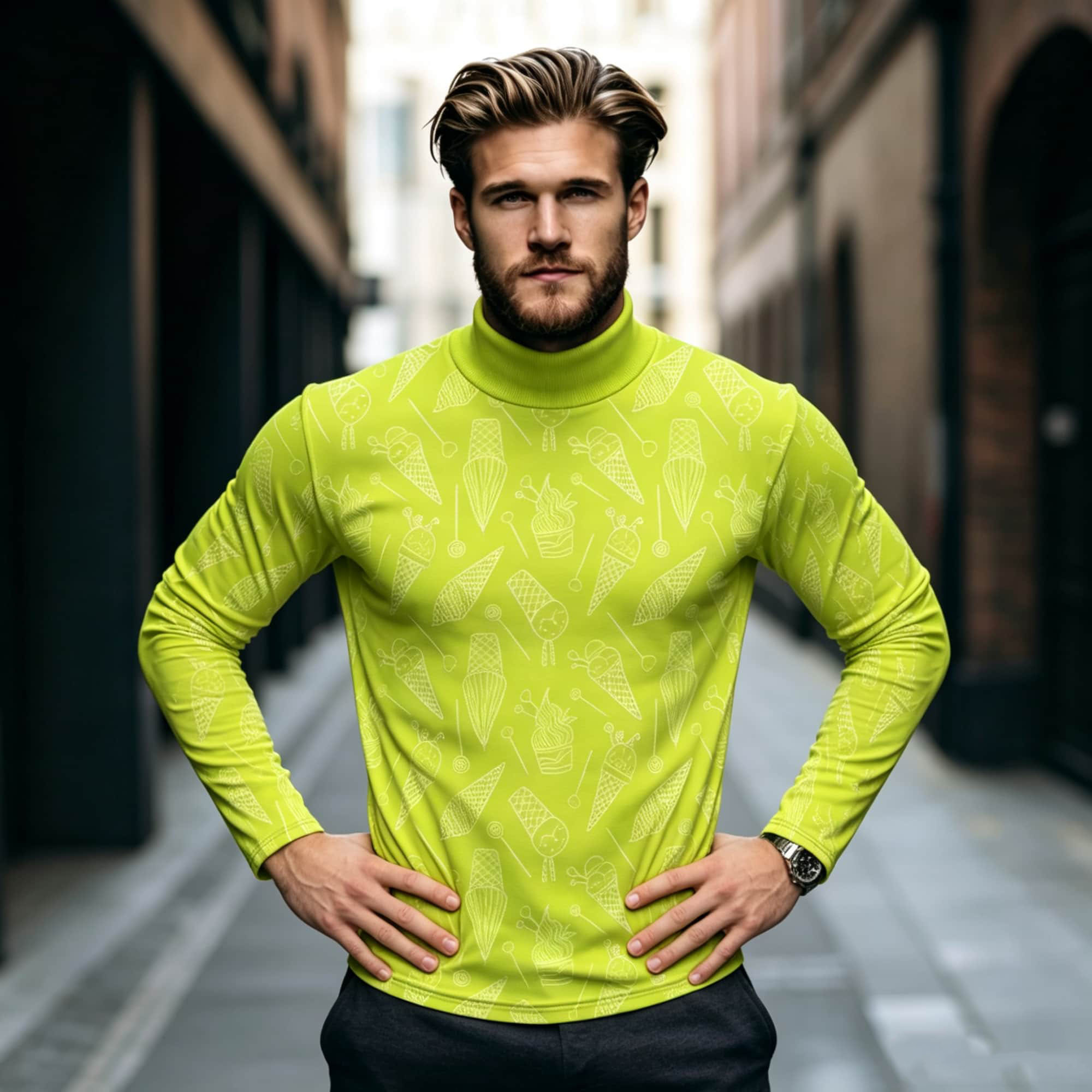 Męska koszulka z długim rękawe – Mens Fashion Trend recenzja i cena