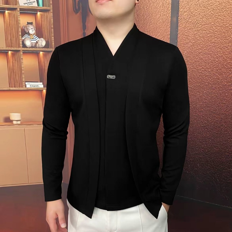 Jesienno-zimowa nowa męska blu – Men'S Tops Fashion recenzja i cena