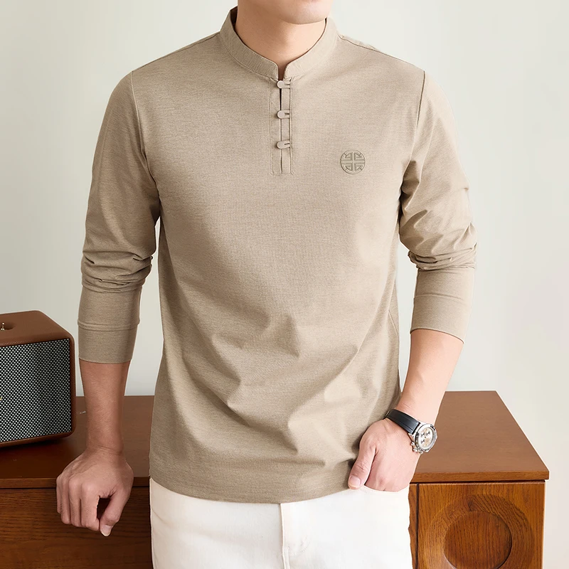 Męska koszulka z długim rękawe – Men'S Tops Fashion recenzja i cena