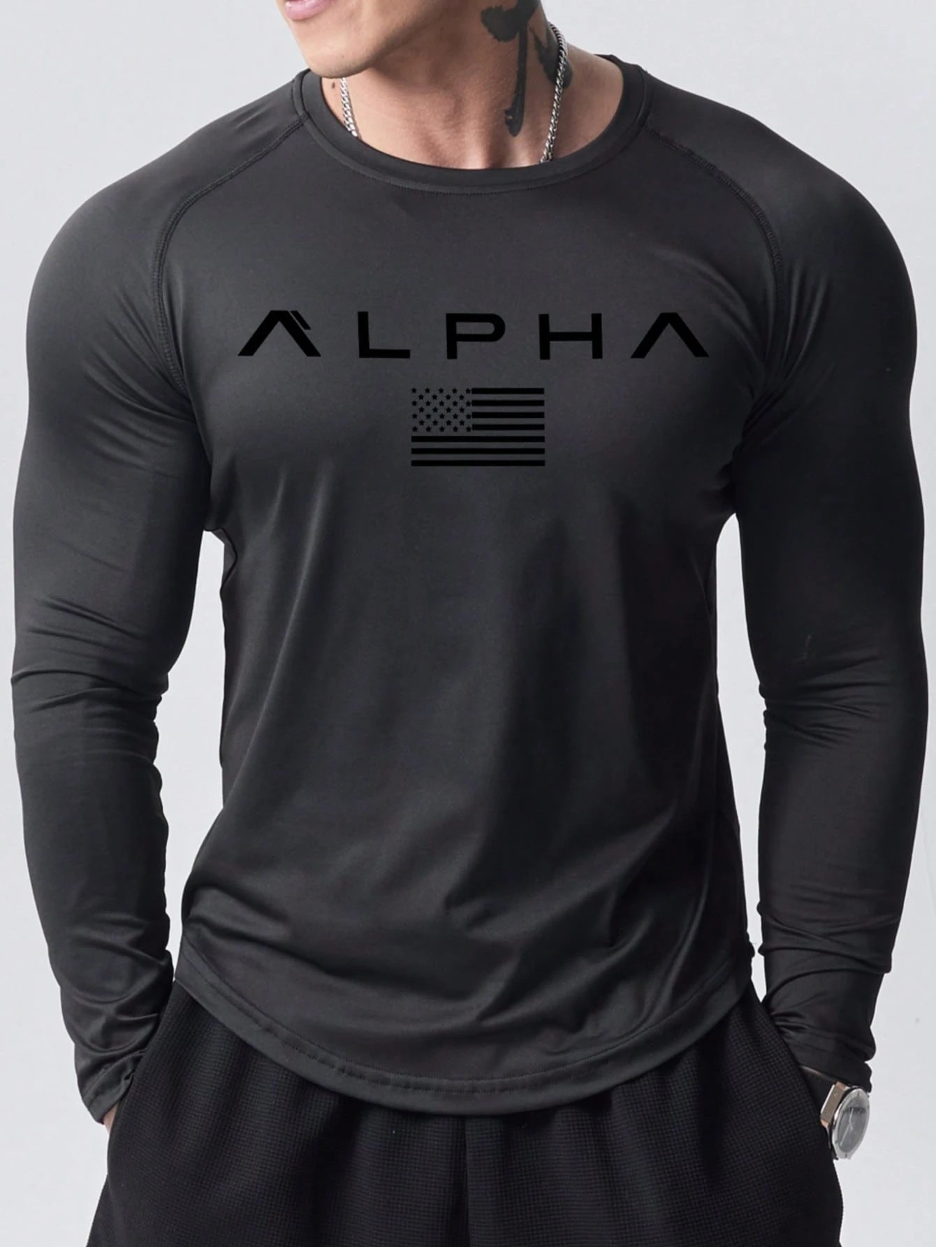 Nowa męska koszulka z długim r – Men'S Tops Fashion recenzja i cena