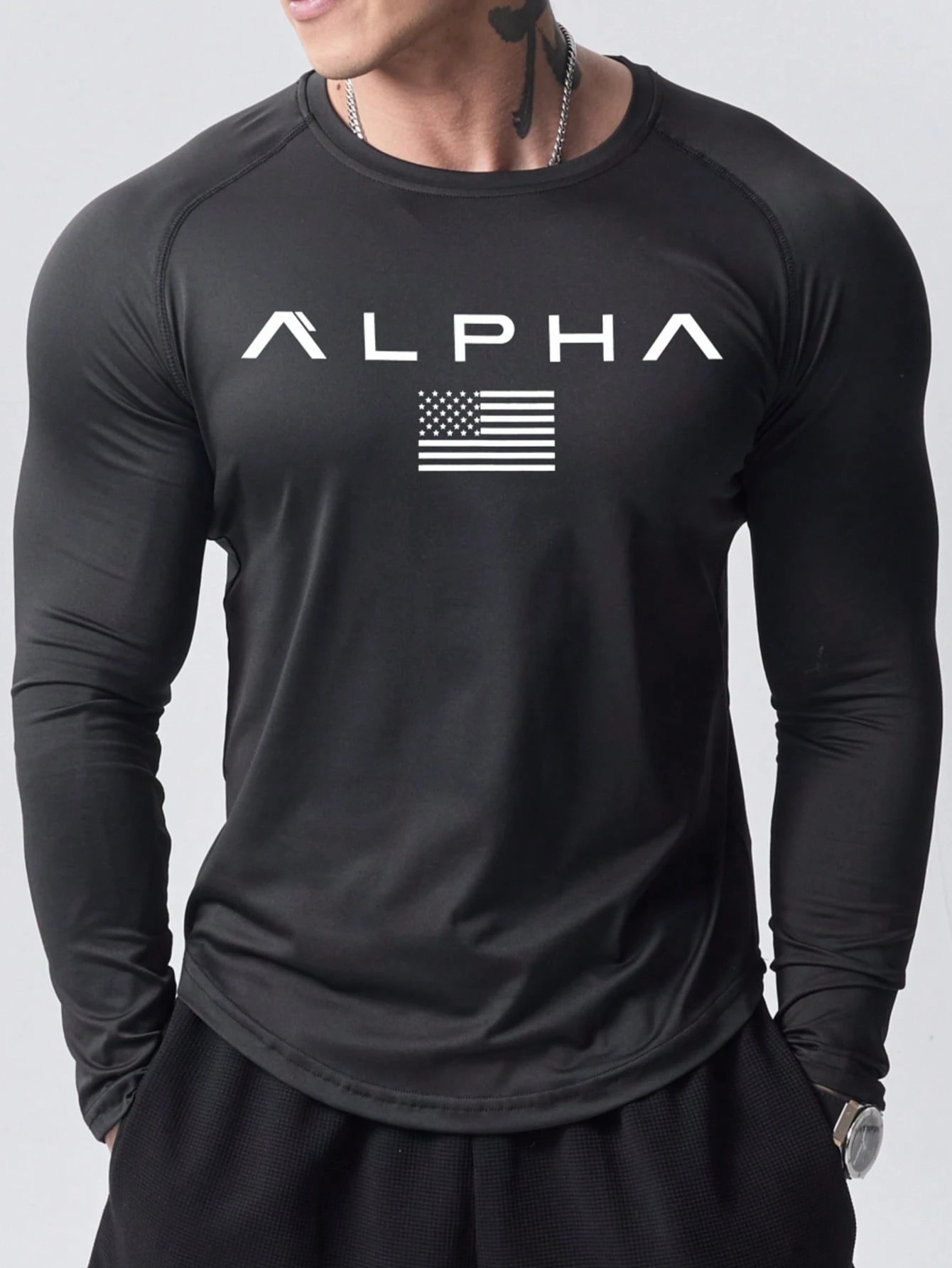 Nowa męska koszulka z długim r – Men'S Tops Fashion recenzja i cena