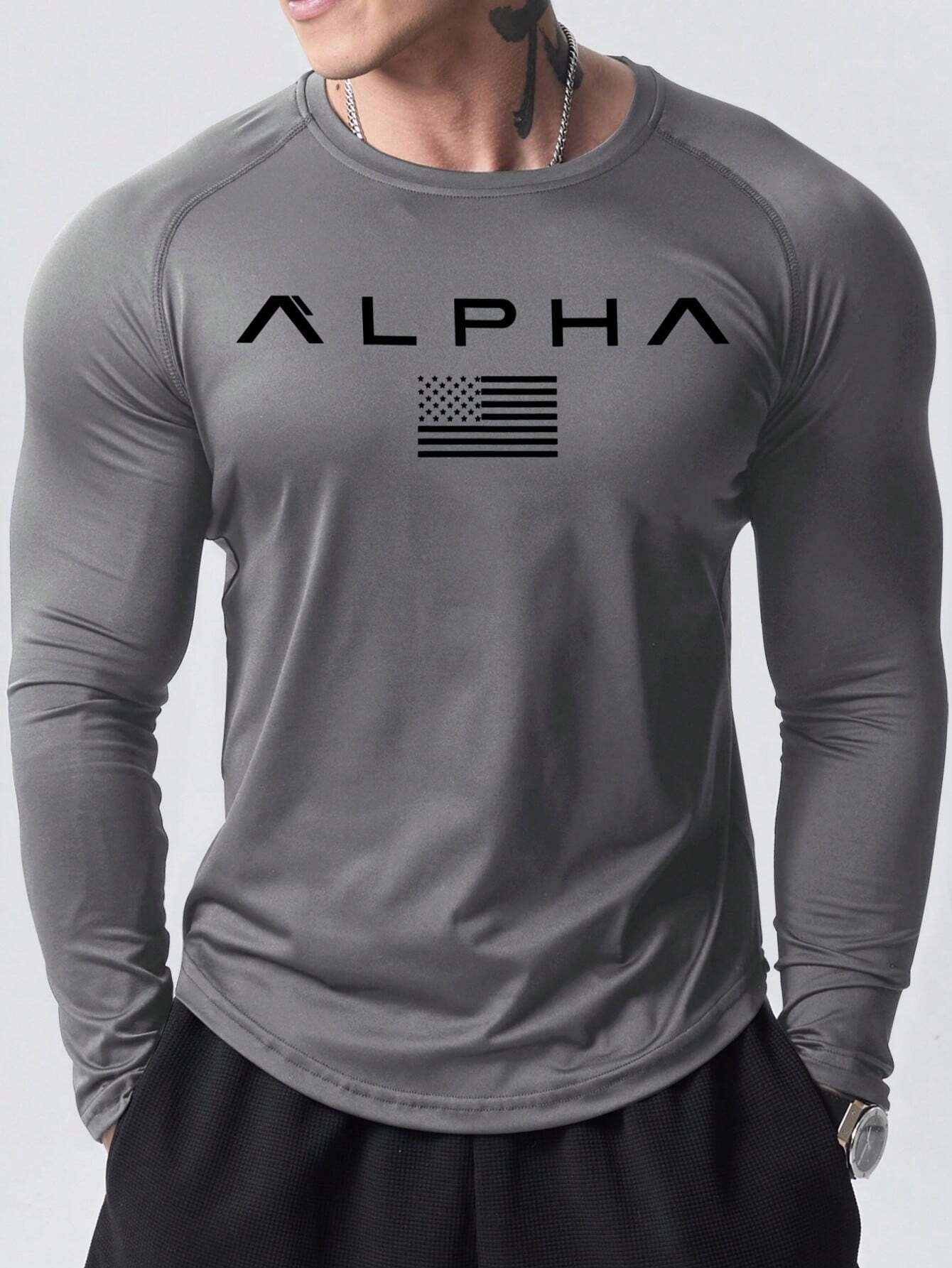 Nowa męska koszulka z długim r – Men'S Tops Fashion recenzja i cena