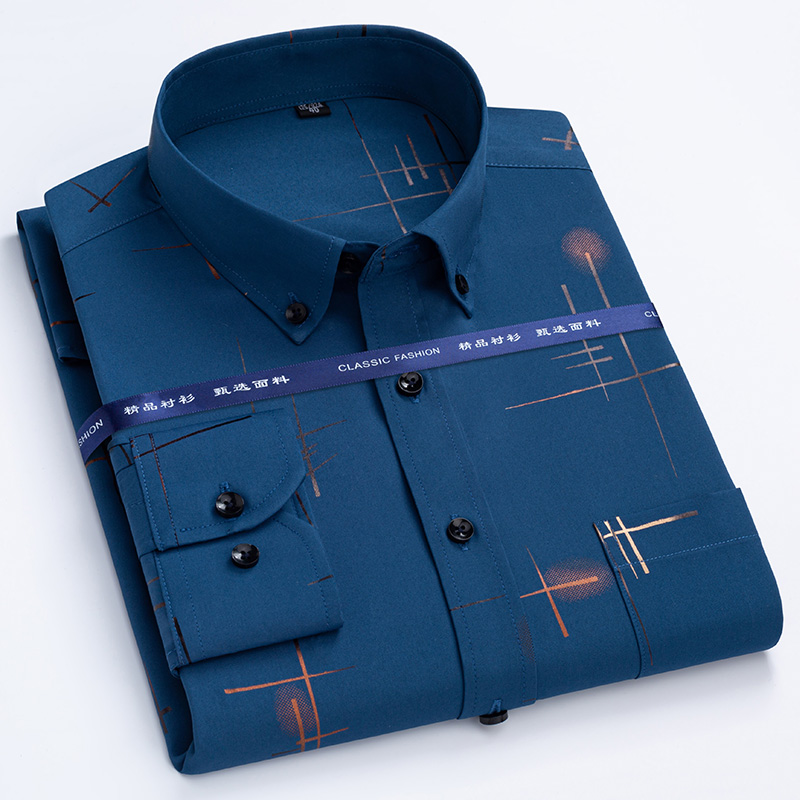 Nowa, w kratę koszule męskie z – Dress Shirt Non-Iron recenzja i cena