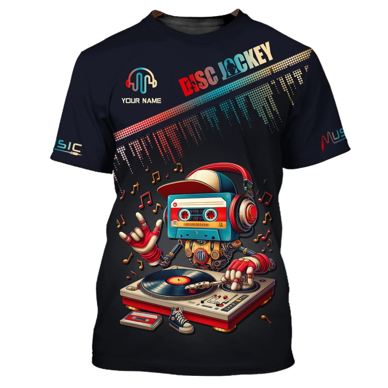 Full Print Mens Disc Jockey T  – Mens Fashion Discord recenzja i cena