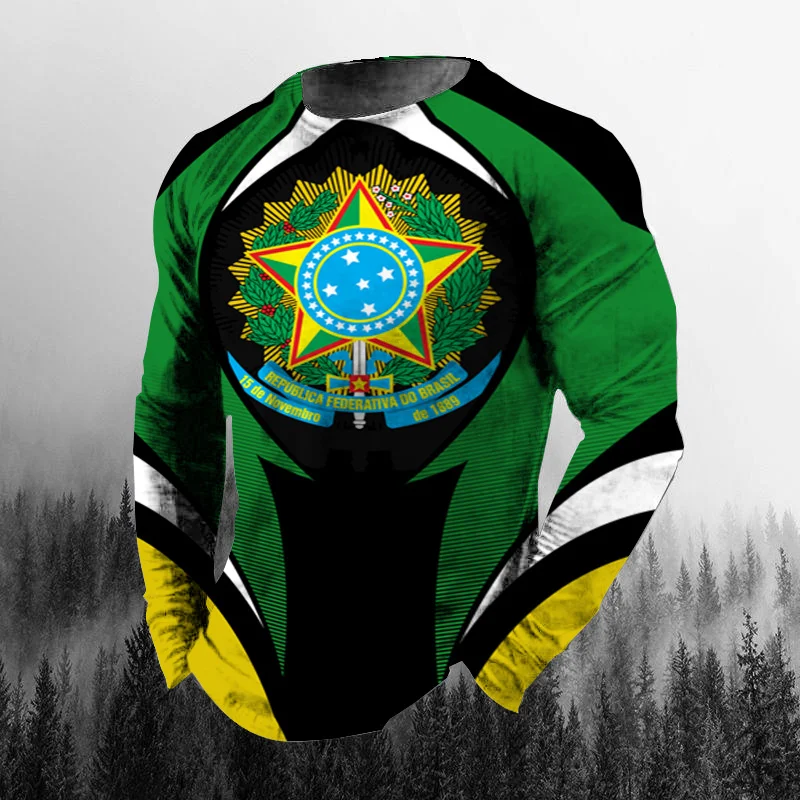 Klasyczna brazylijska flaga, n – Men'S Tops Fashion recenzja i cena