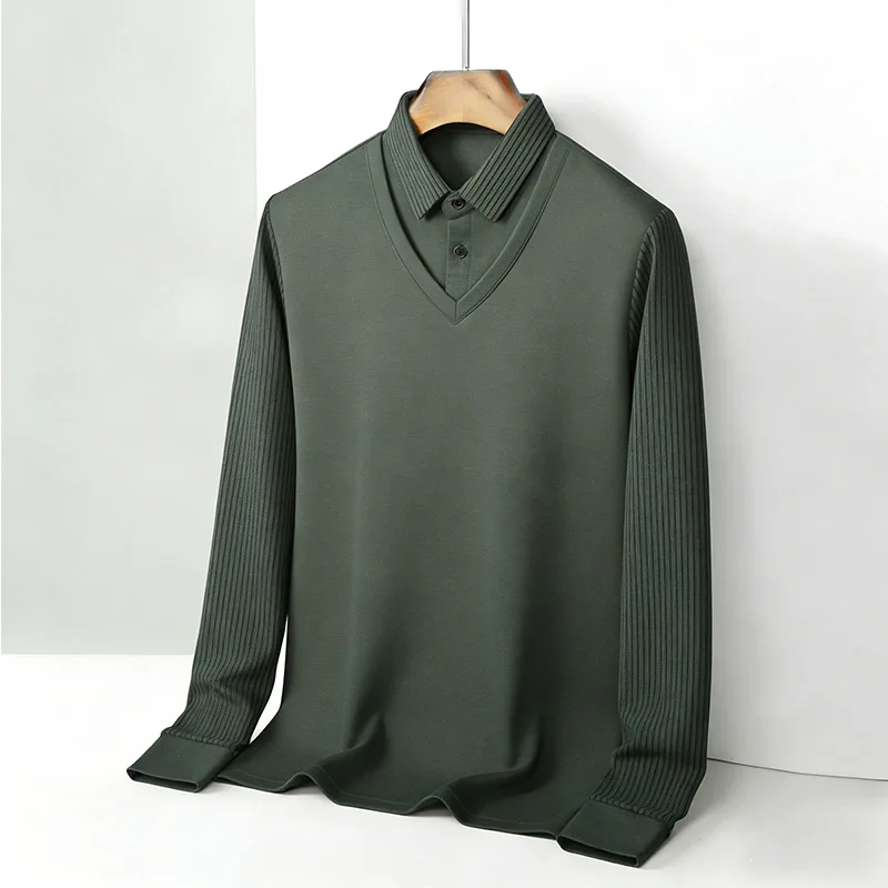 Męska koszula z imitacją dwóch – Men'S Tops Fashion recenzja i cena