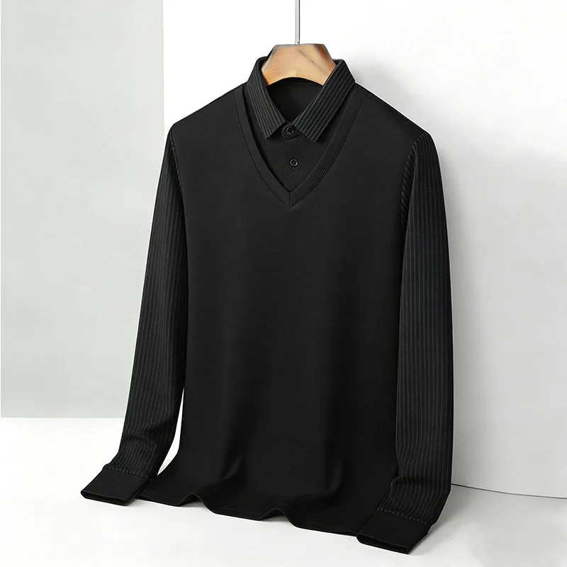 Męska koszula z imitacją dwóch – Men'S Tops Fashion recenzja i cena