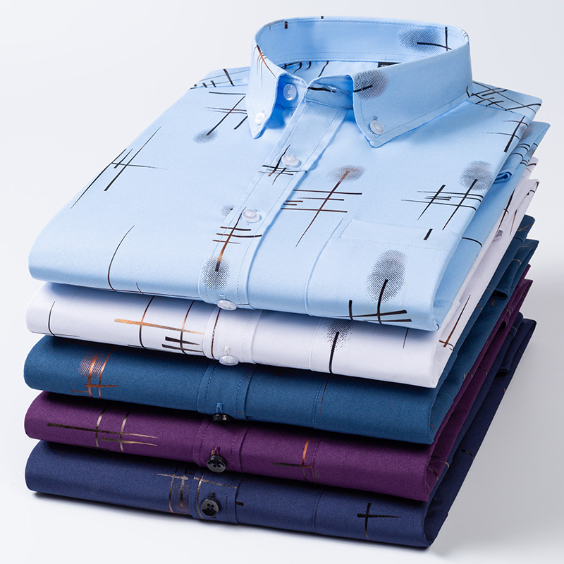 Męskie koszule wizytowe Wiosna – Dress Shirt Non-Iron recenzja i cena
