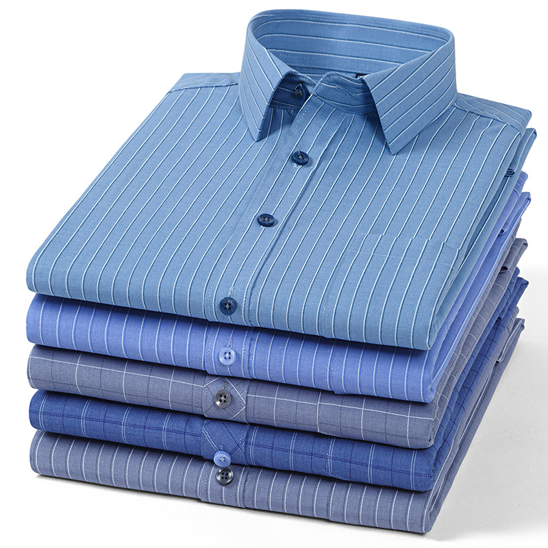 Duży rozmiar 7XL-6XL-5XL Męska – Dress Shirt Non-Iron recenzja i cena