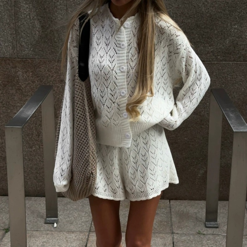 Dwuczęściowy zestaw damski: bi – Knitted Cardigan Men recenzja i cena