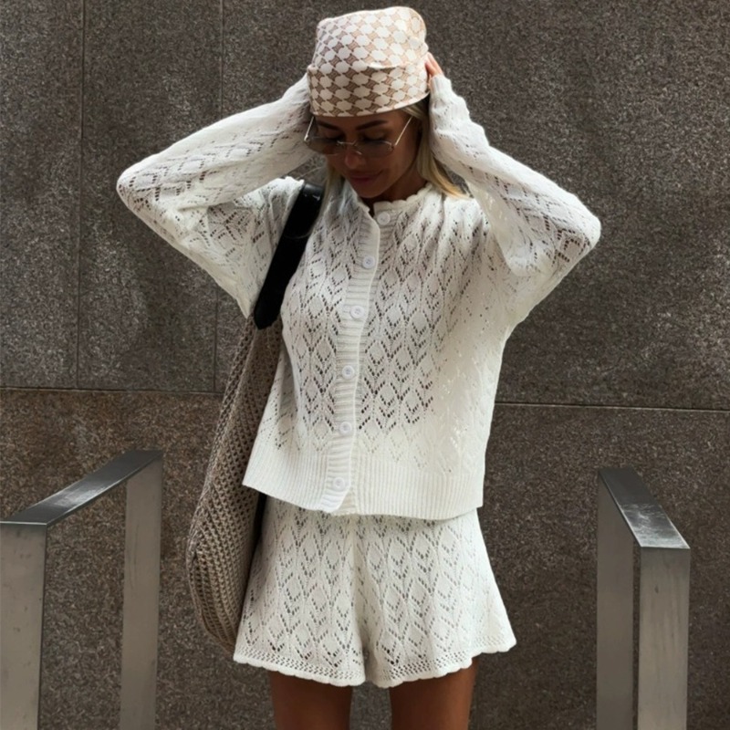 Dwuczęściowy zestaw damski: bi – Knitted Cardigan Men recenzja i cena